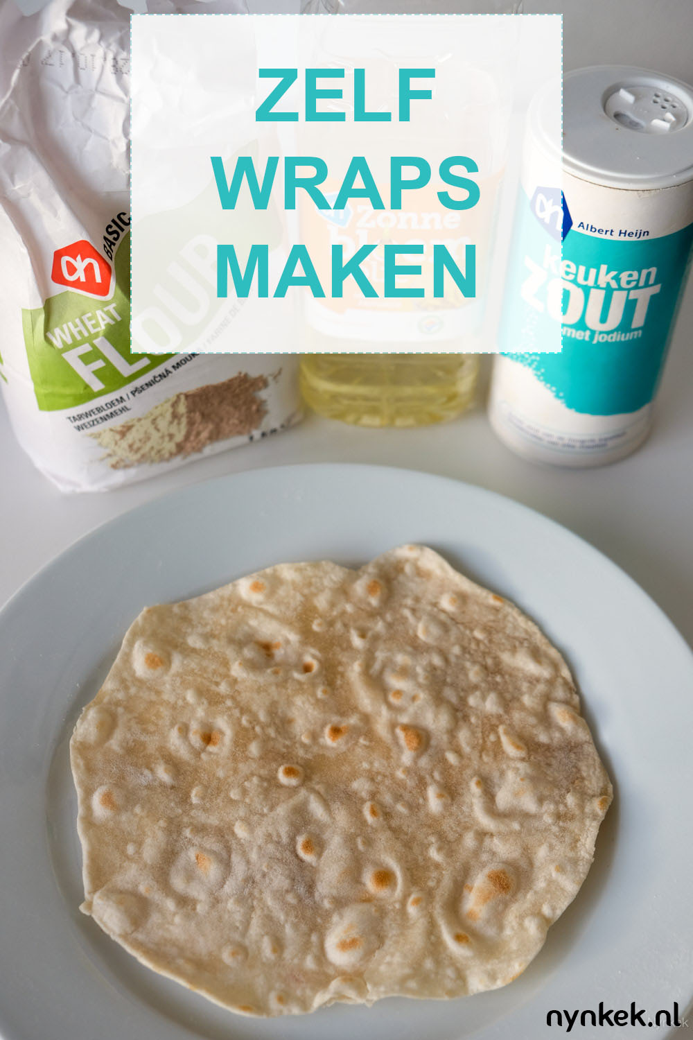 Zelf tortillawraps maken met maar 4 ingrediënten! Makkelijk recept op nynkek.nl